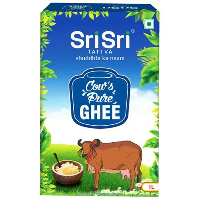Sri Sri Tattva Cow's Pure Ghee - Source Of Calcium, Boosts Overall Health, 1 L-1.webp